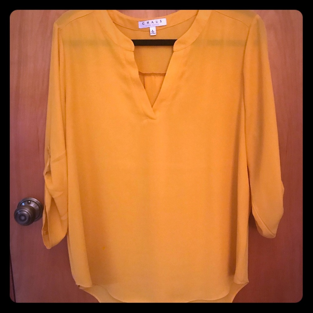 Yellow blouse